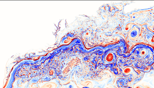 Gulf Stream surface relative vorticity