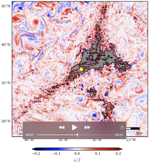 Lucky Strike relative vorticity